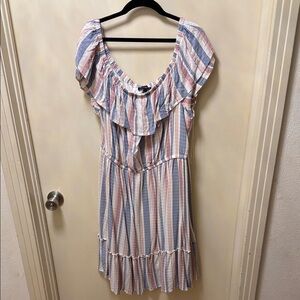Striped Ruffle Dress 22/24